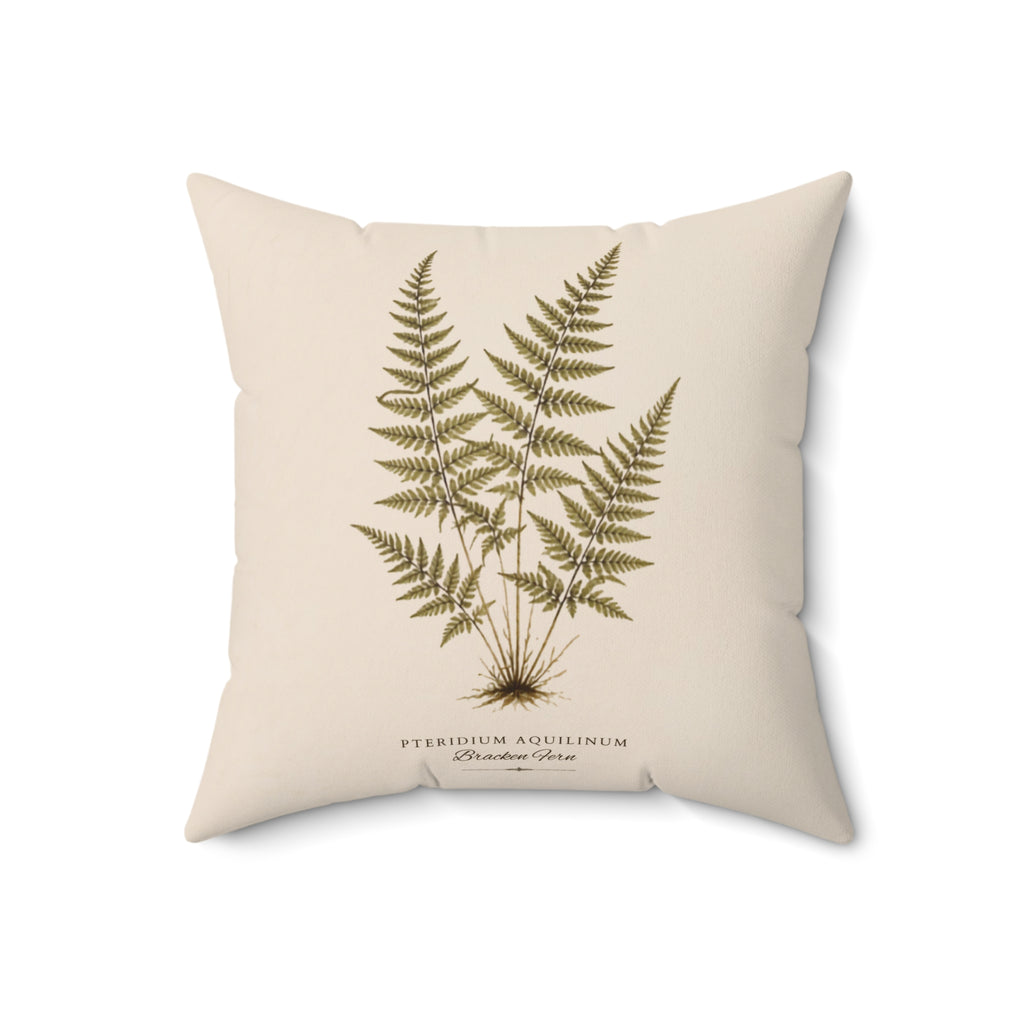 Fern Study Botanical Throw Pillow