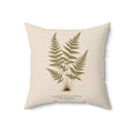 Fern Study Botanical Throw Pillow
