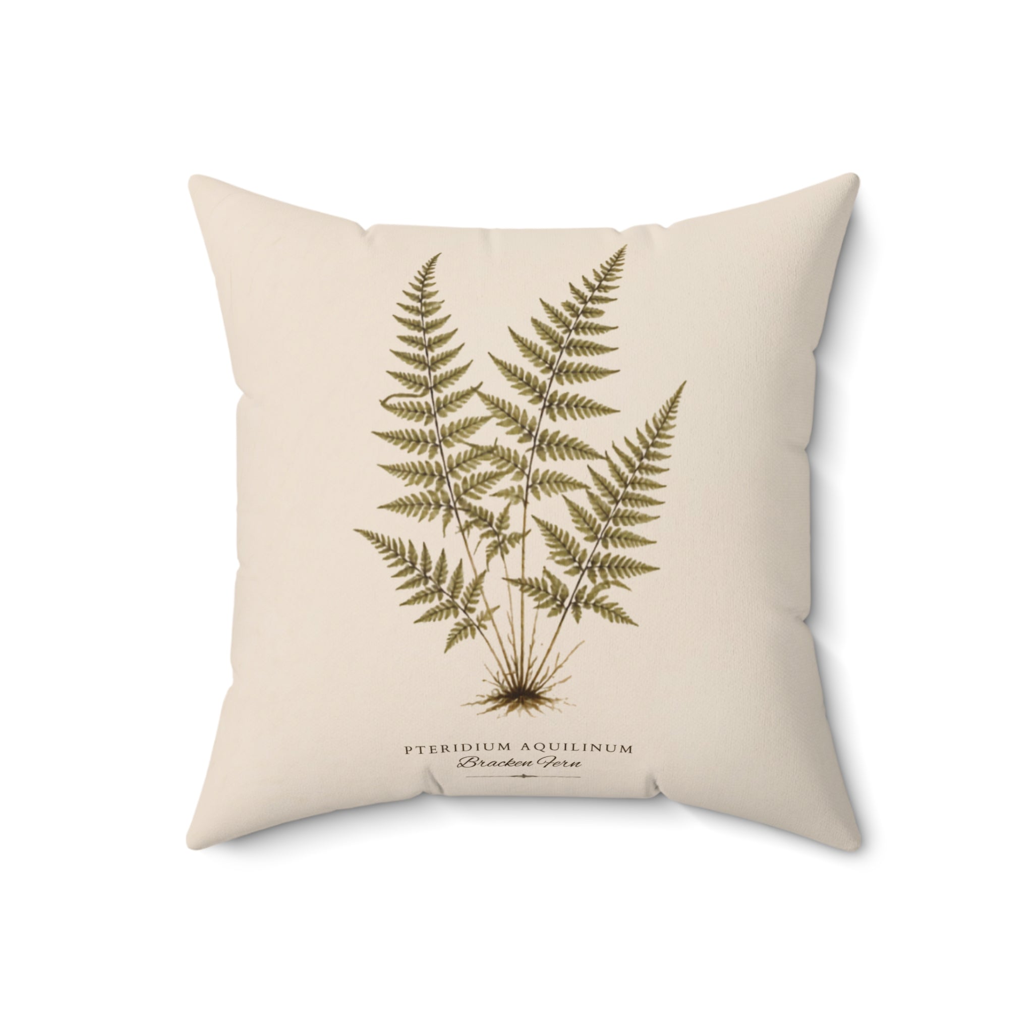 Fern Study Botanical Throw Pillow