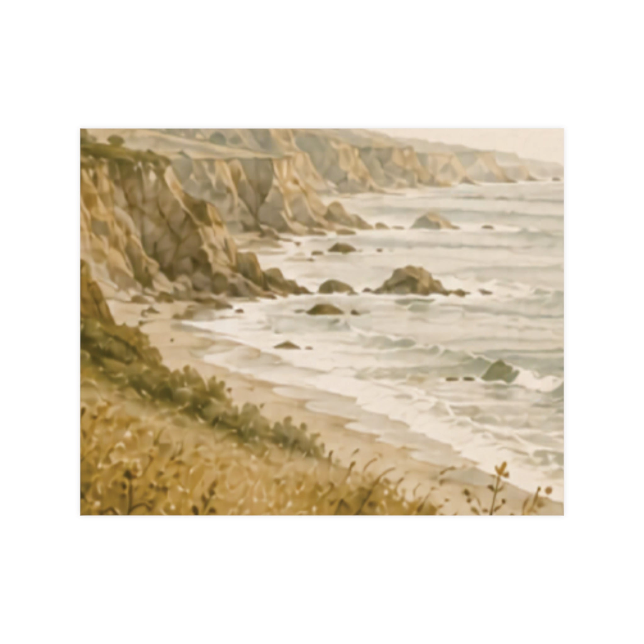 Quiet Coast Matte Poster — Landscape