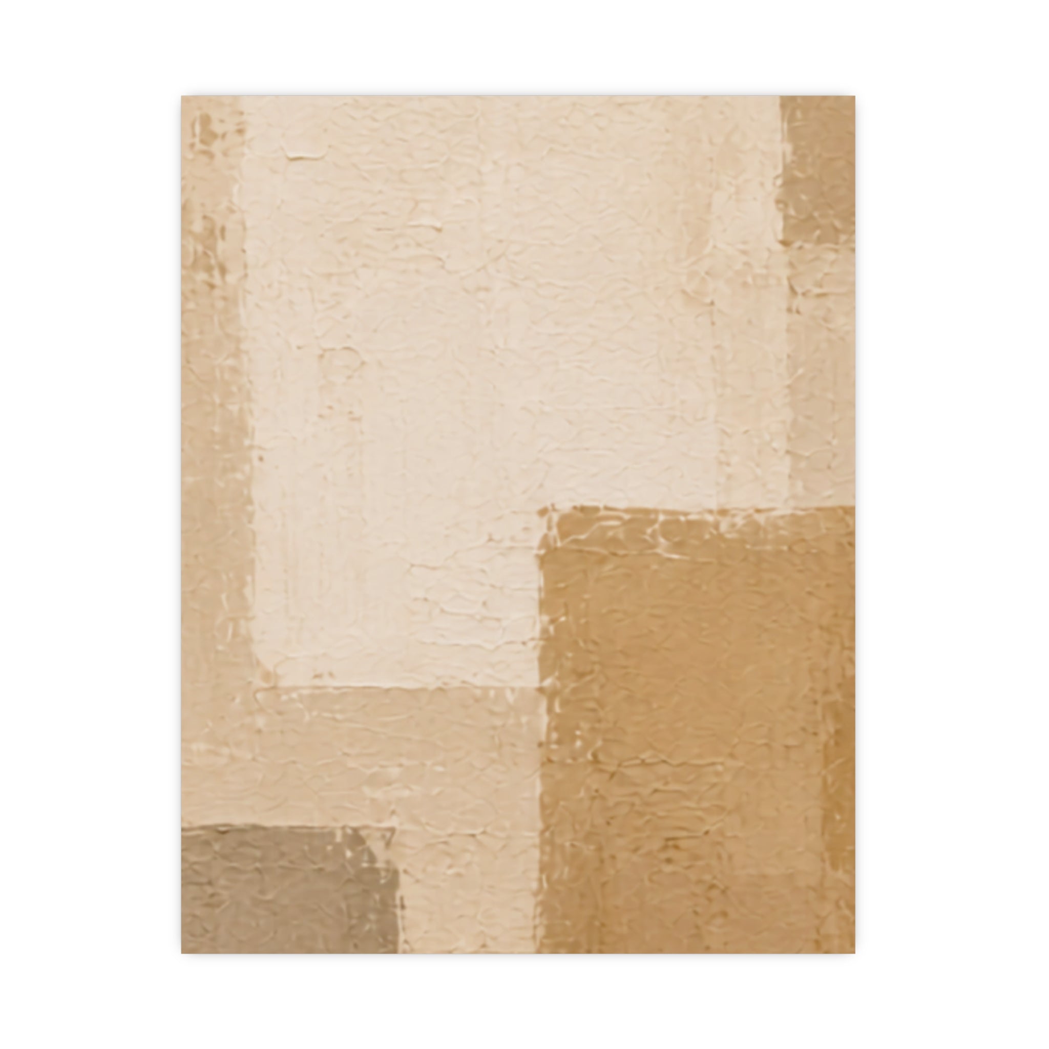 Elevated Neutrals Abstract No. 2 Matte Poster — Portrait