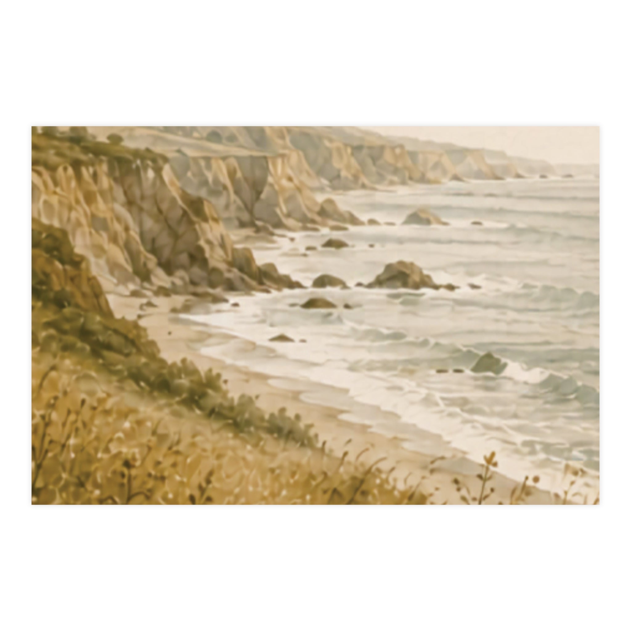 Quiet Coast Matte Poster — Landscape