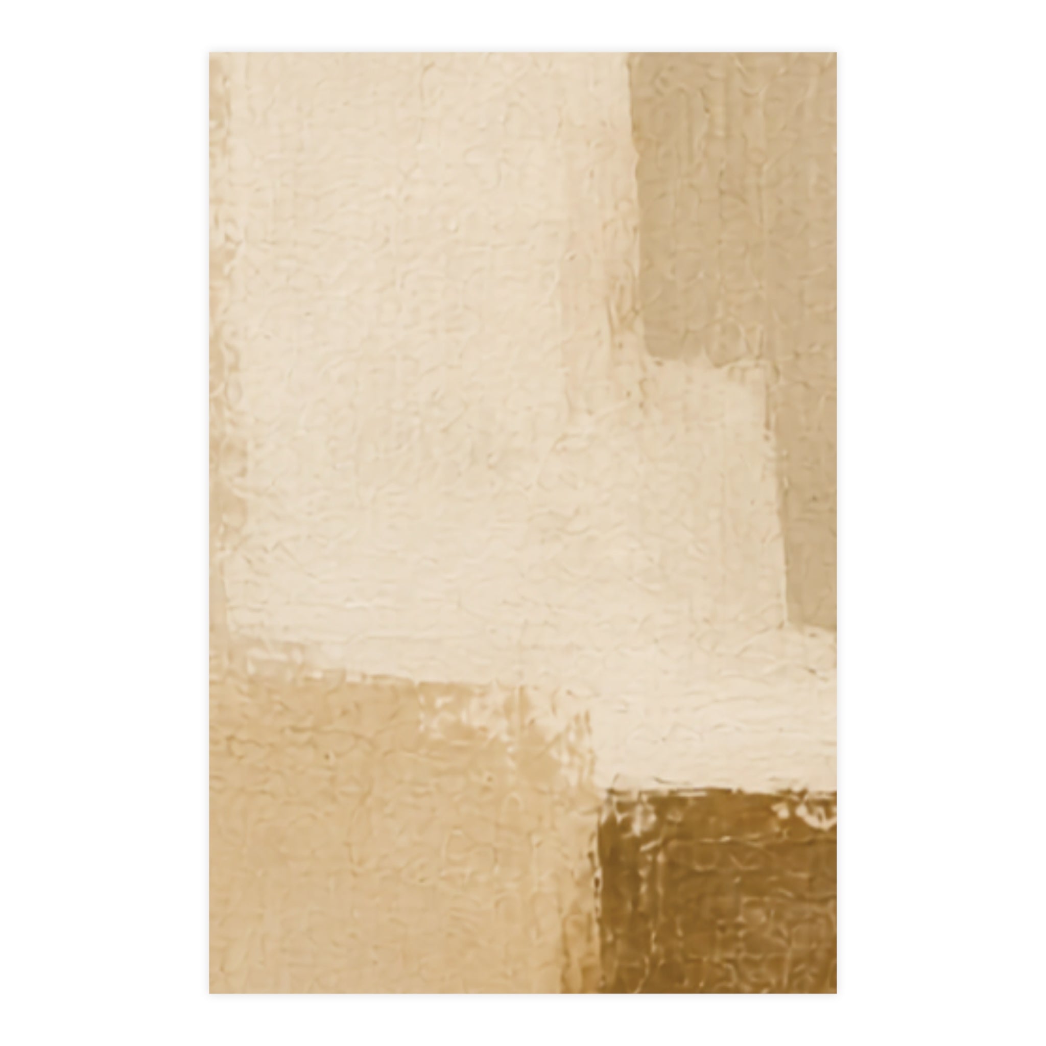 Elevated Neutrals Abstract No. 1 Matte Poster — Portrait