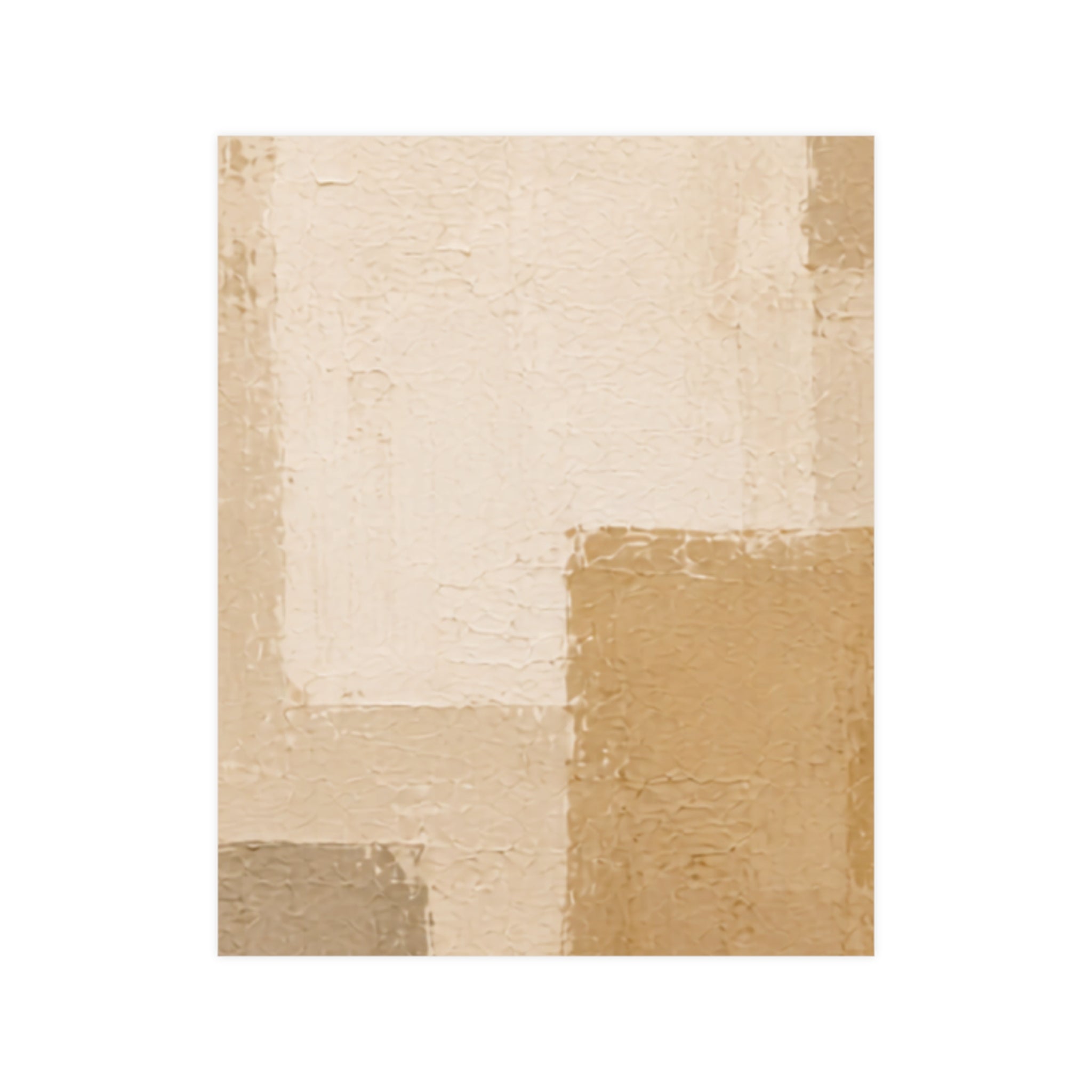Elevated Neutrals Abstract No. 2 Matte Poster — Portrait