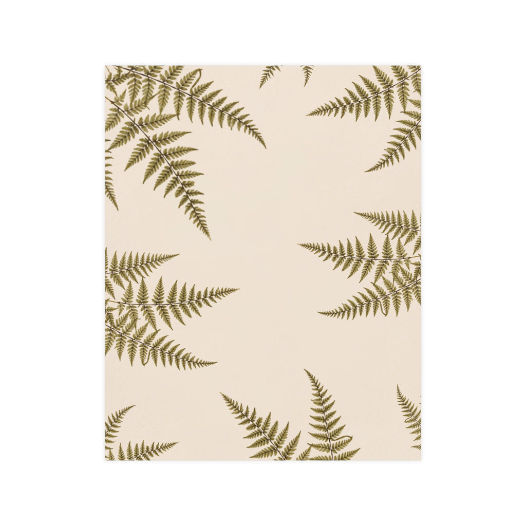 Fern Reverie Botanical Matte Poster — Portrait
