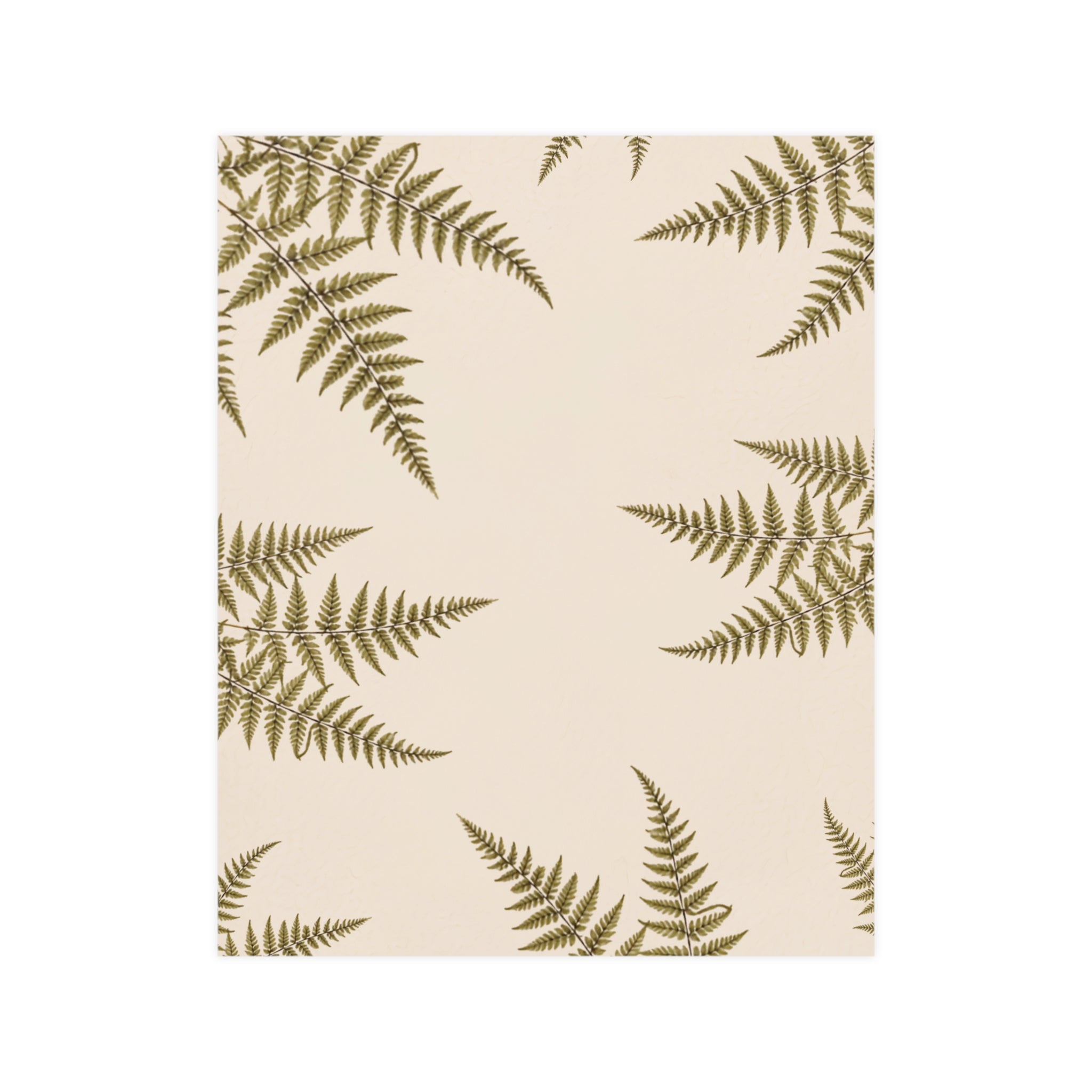 Fern Reverie Botanical Matte Poster — Portrait
