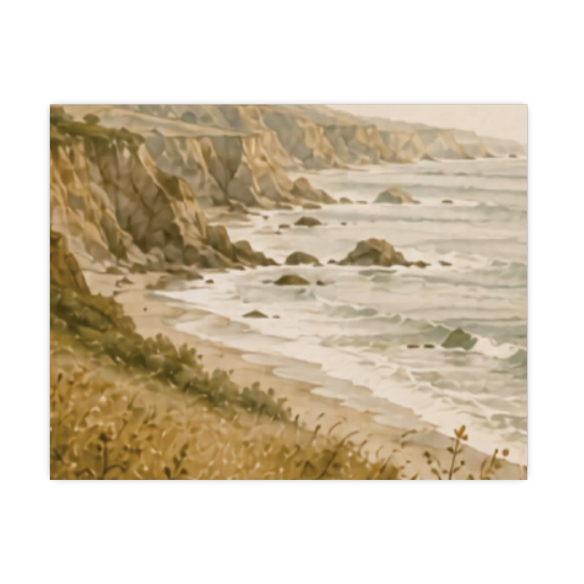 Quiet Coast Matte Poster — Landscape