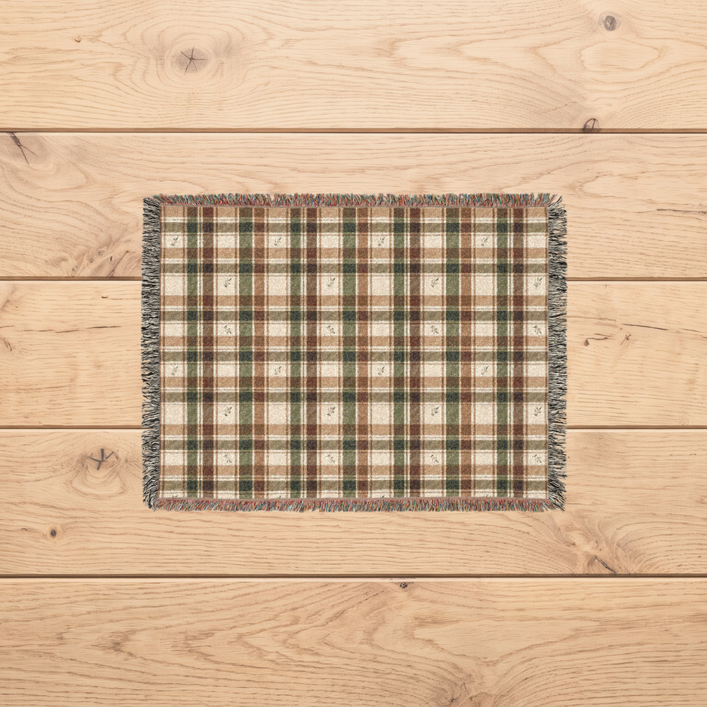 Meadow Plaid Woven Throw Blanket