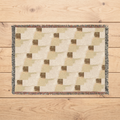 Neutral Abstract Woven Throw Blanket
