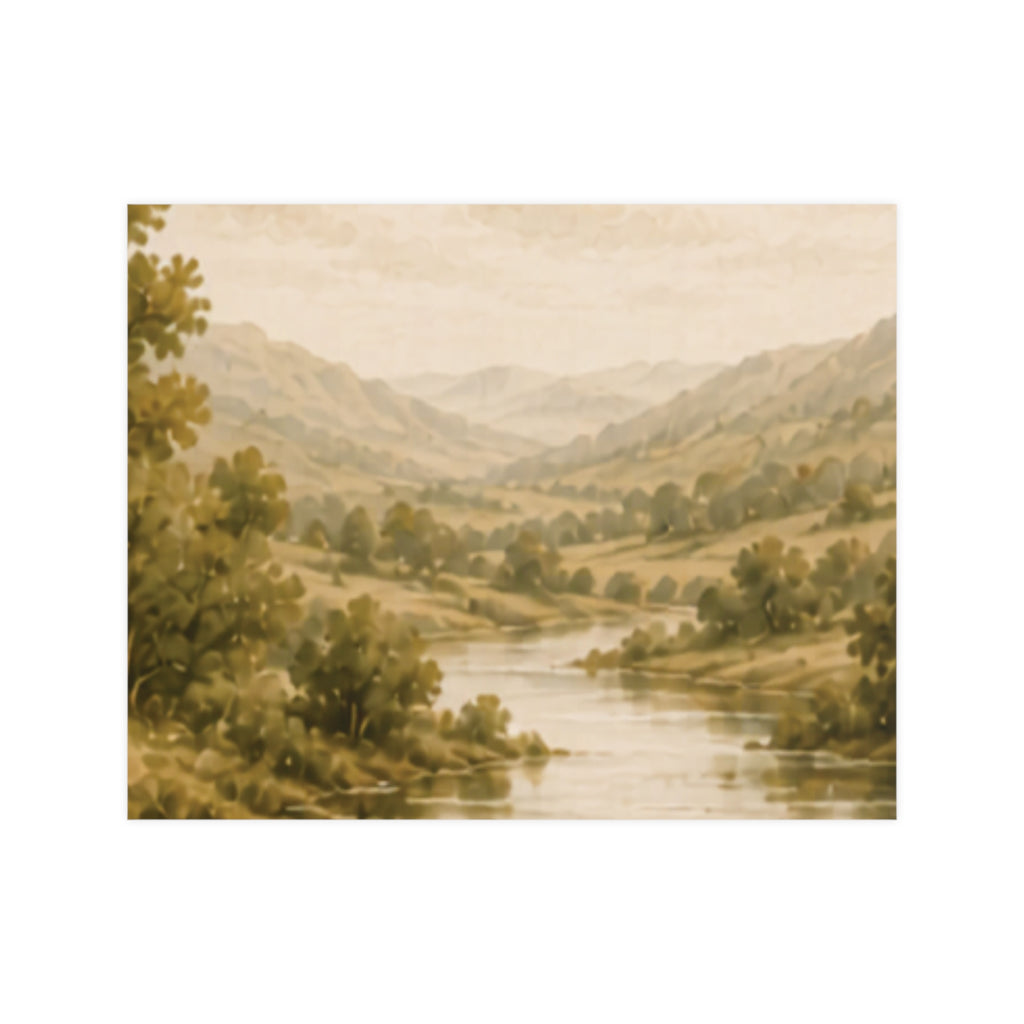 Riverbend Landscape Matte Poster — Landscape
