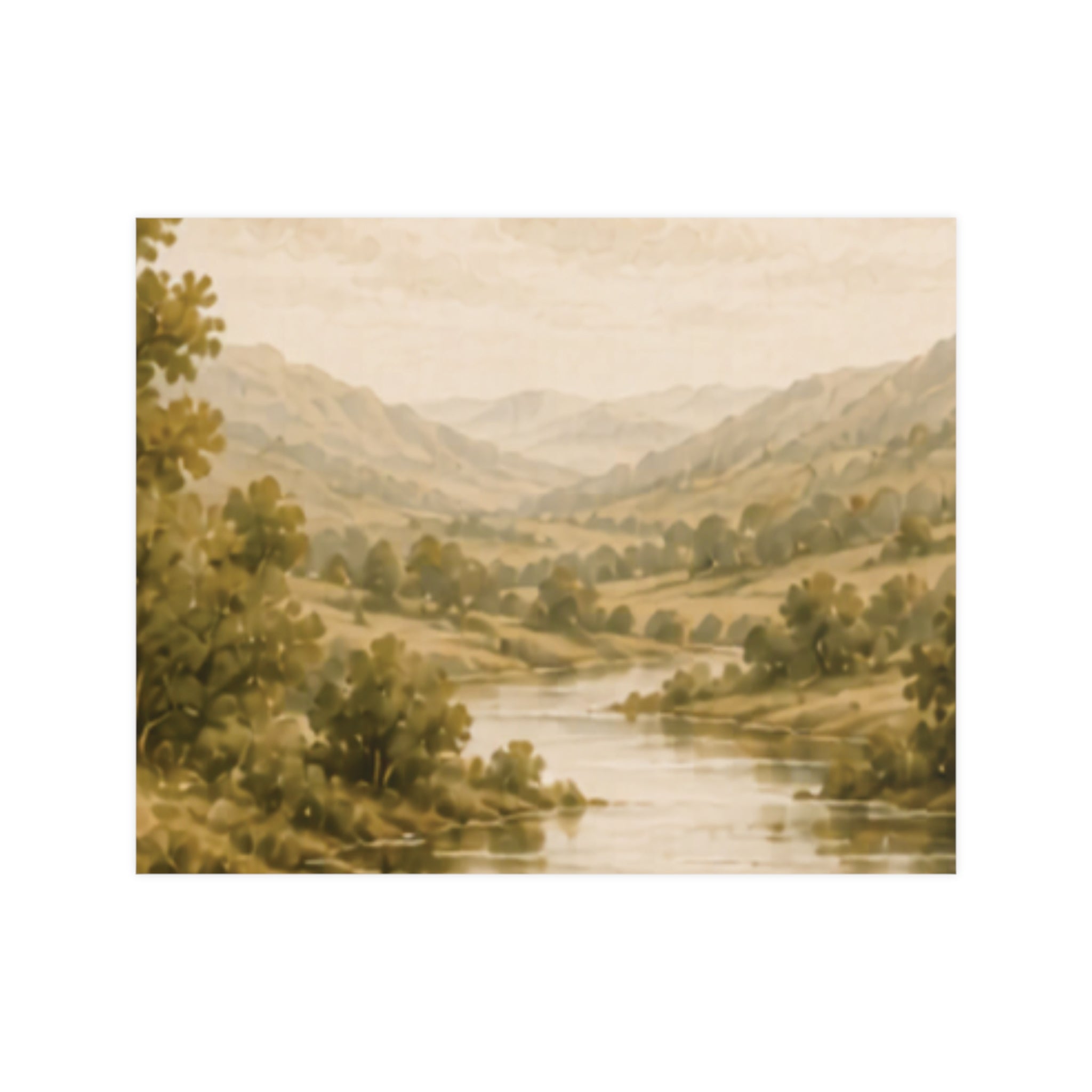 Riverbend Landscape Matte Poster — Landscape