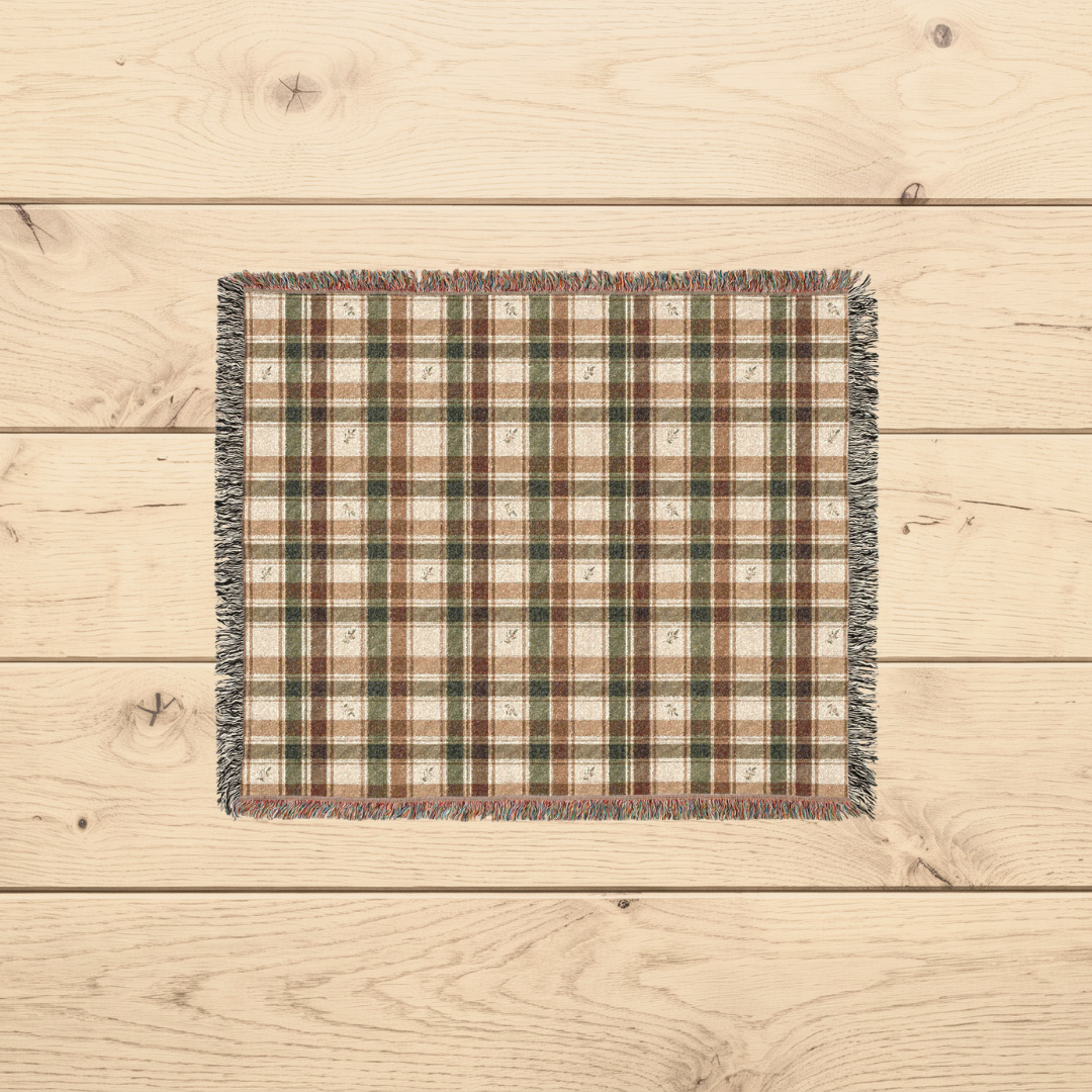 Meadow Plaid Woven Throw Blanket