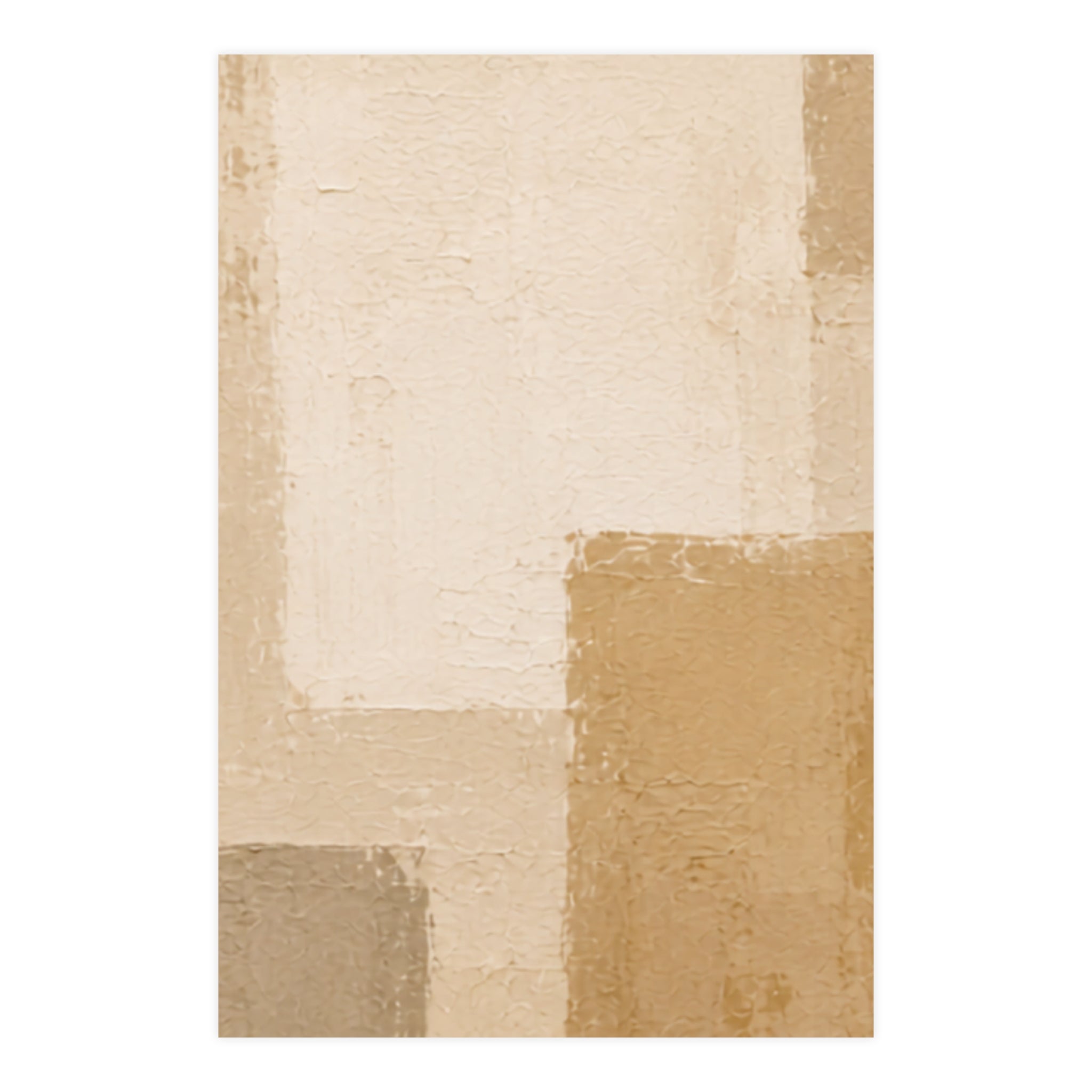 Elevated Neutrals Abstract No. 2 Matte Poster — Portrait