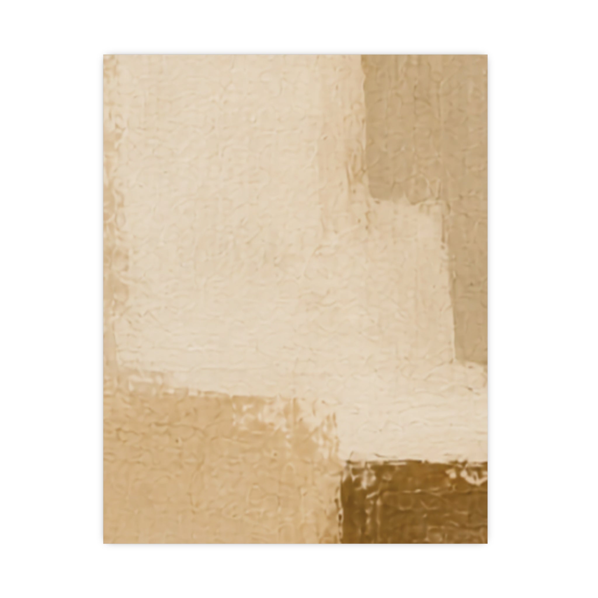 Elevated Neutrals Abstract No. 1 Matte Poster — Portrait