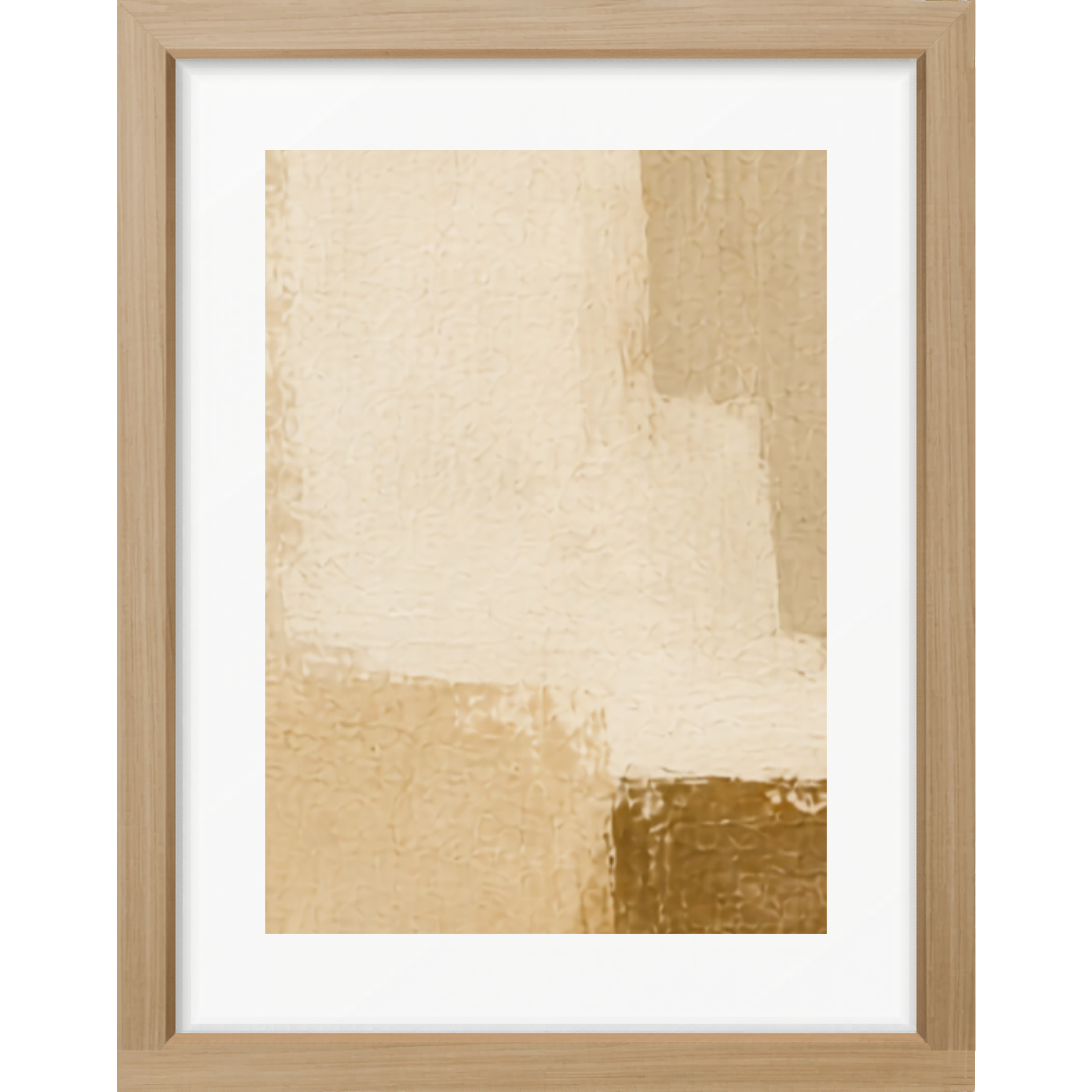 Elevated Neutrals Abstract No. 1 Matte Poster — Portrait