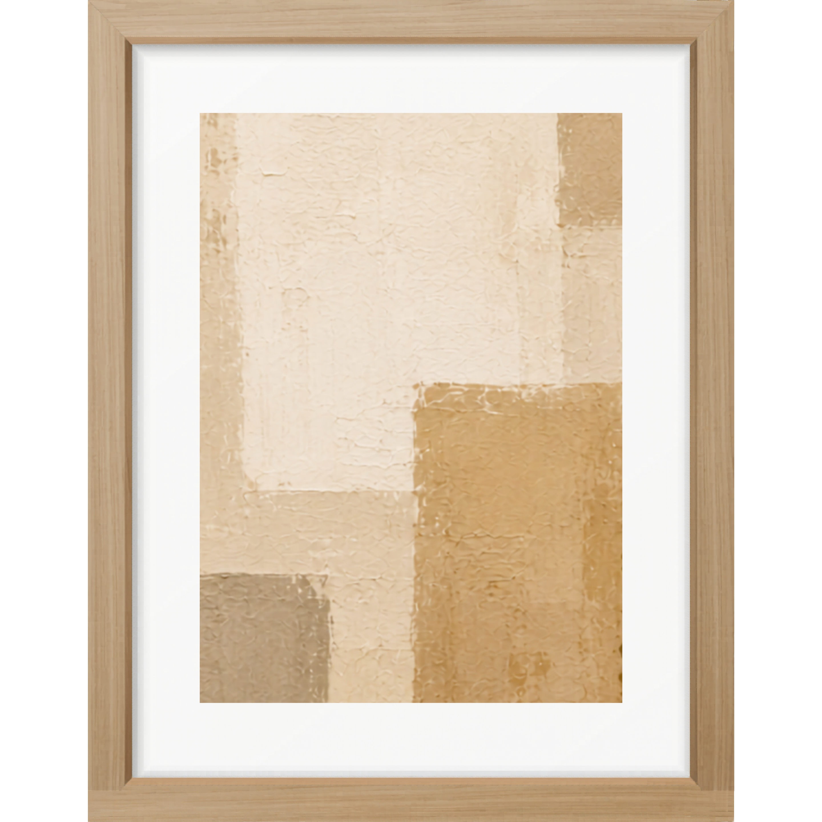 Elevated Neutrals Abstract No. 2 Matte Poster — Portrait