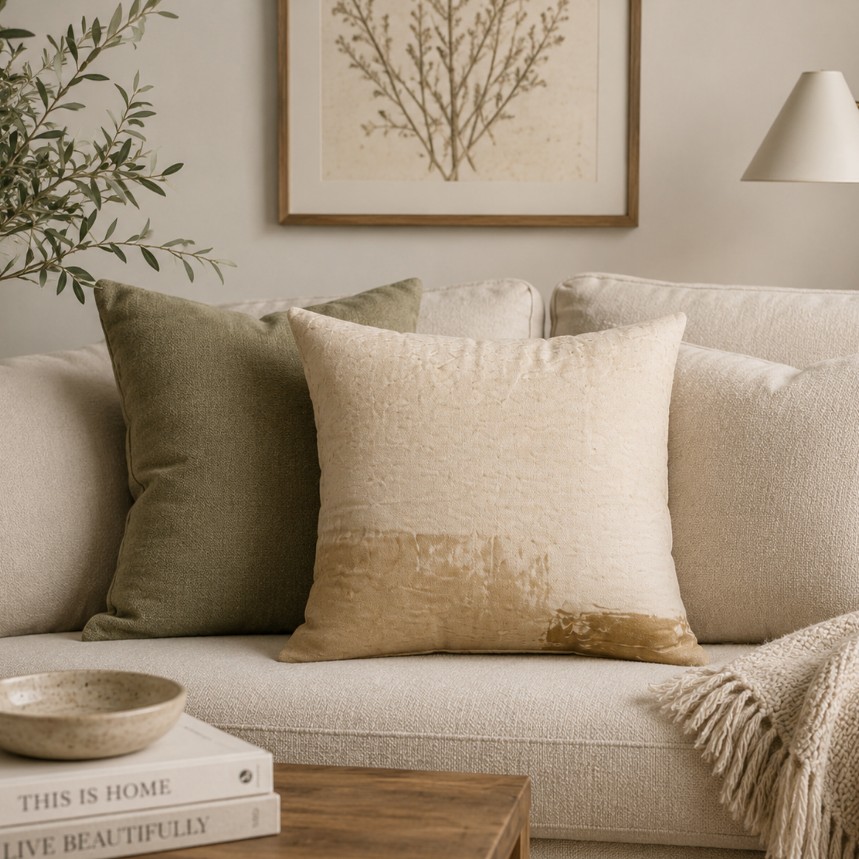 Elevated Neutrals No. 1 Throw Pillow
