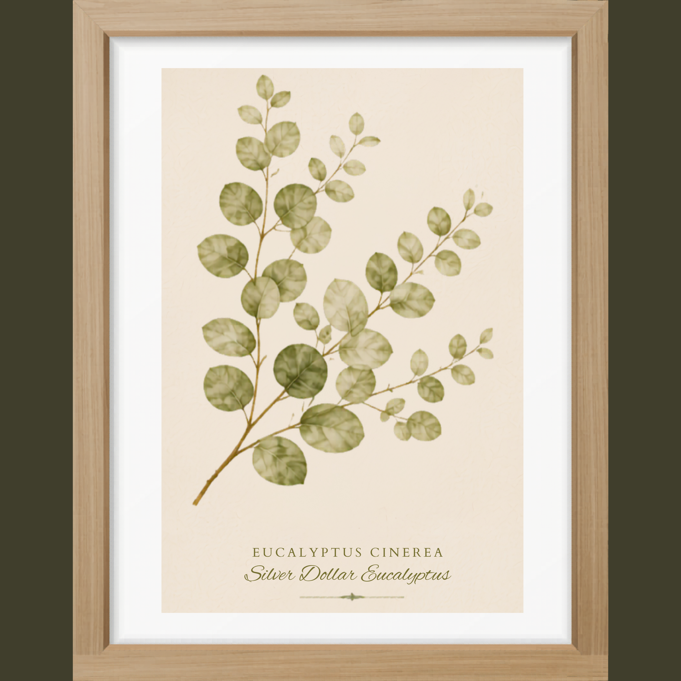Eucalyptus Study Botanical Matte Poster — Portrait