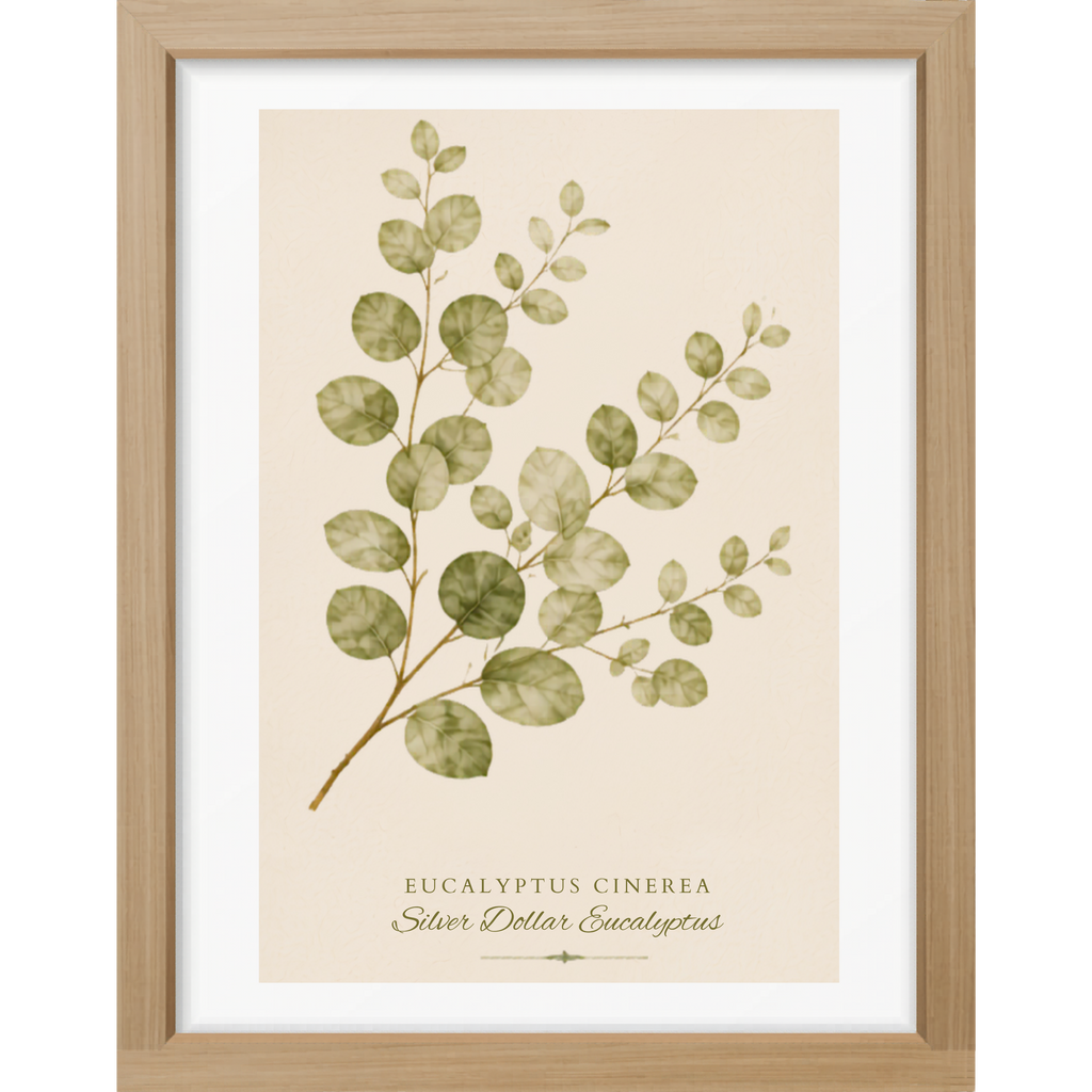 Eucalyptus Study Botanical Matte Poster — Portrait