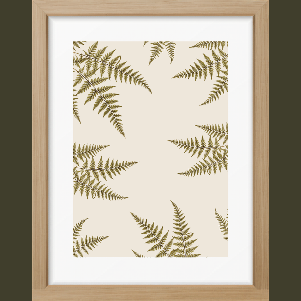 Fern Reverie Botanical Matte Poster — Portrait