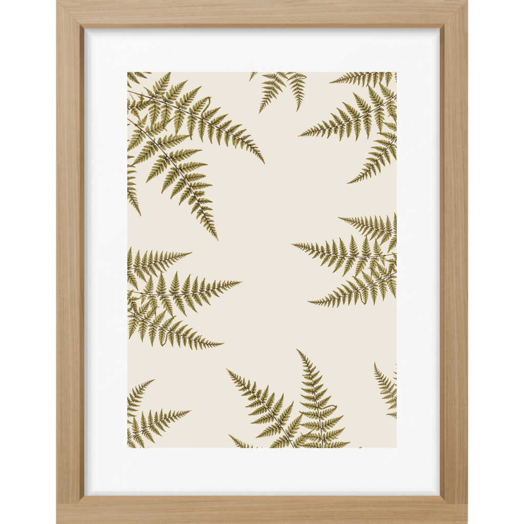 Fern Reverie Botanical Matte Poster — Portrait
