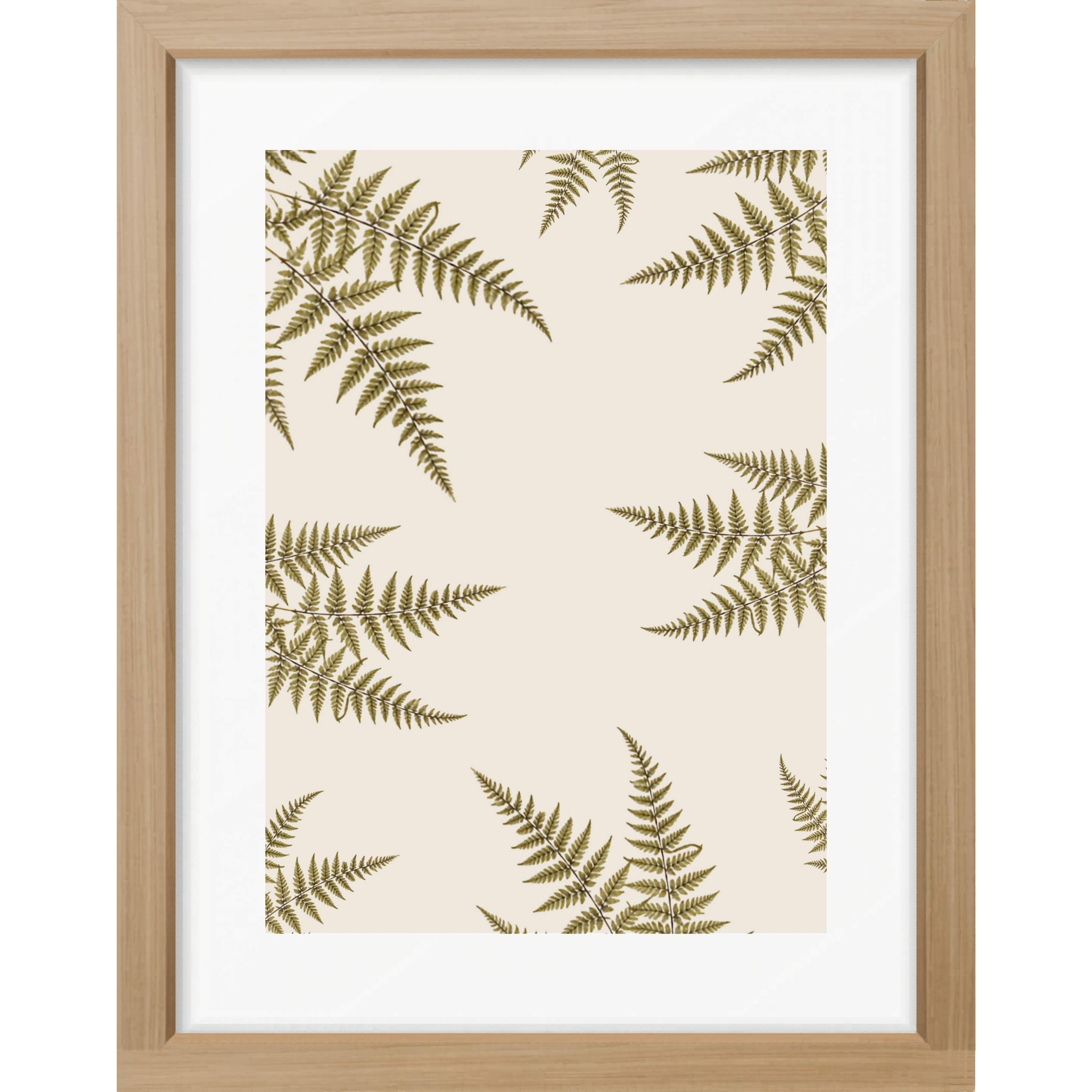 Fern Reverie Botanical Matte Poster — Portrait