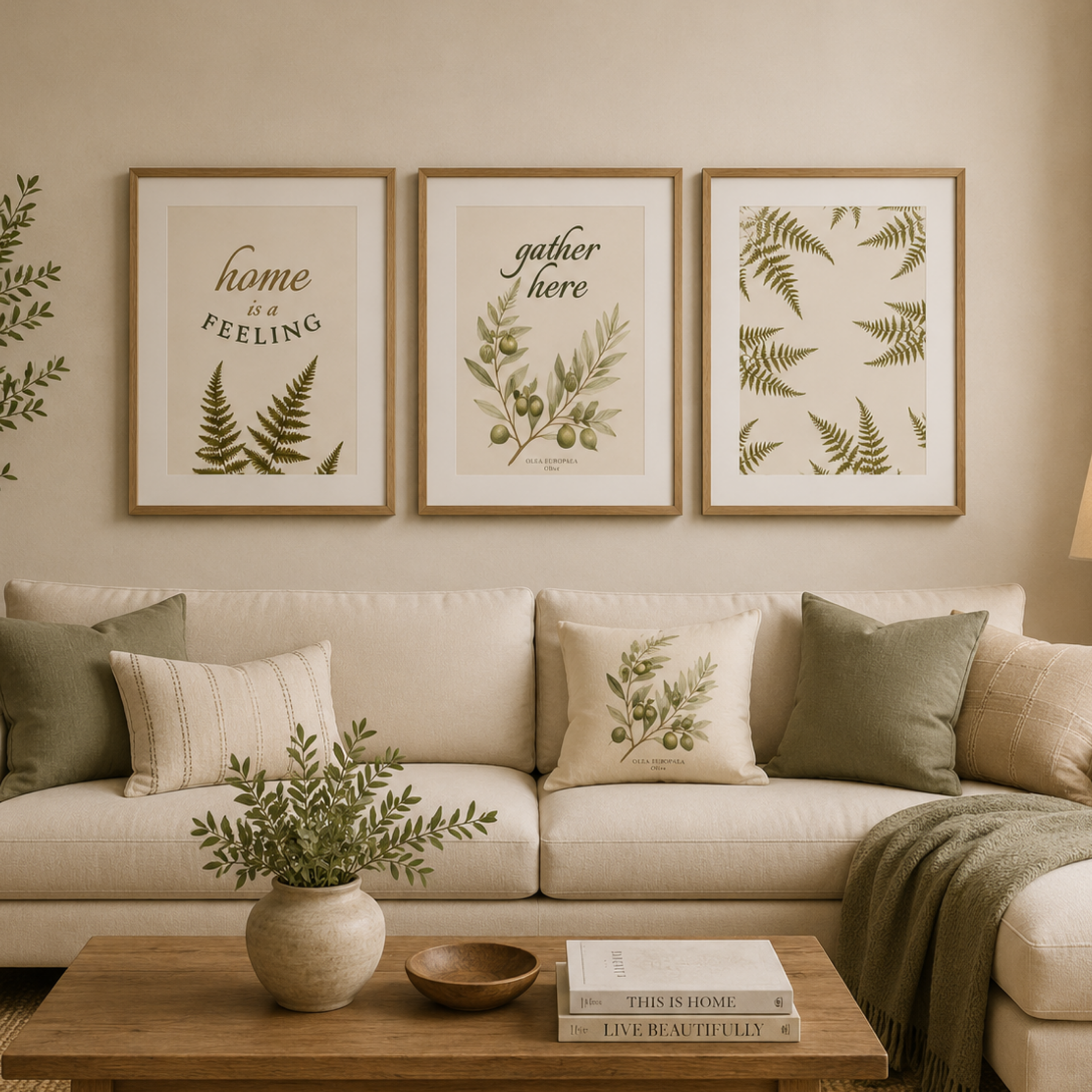 Fern Reverie Botanical Matte Poster — Portrait