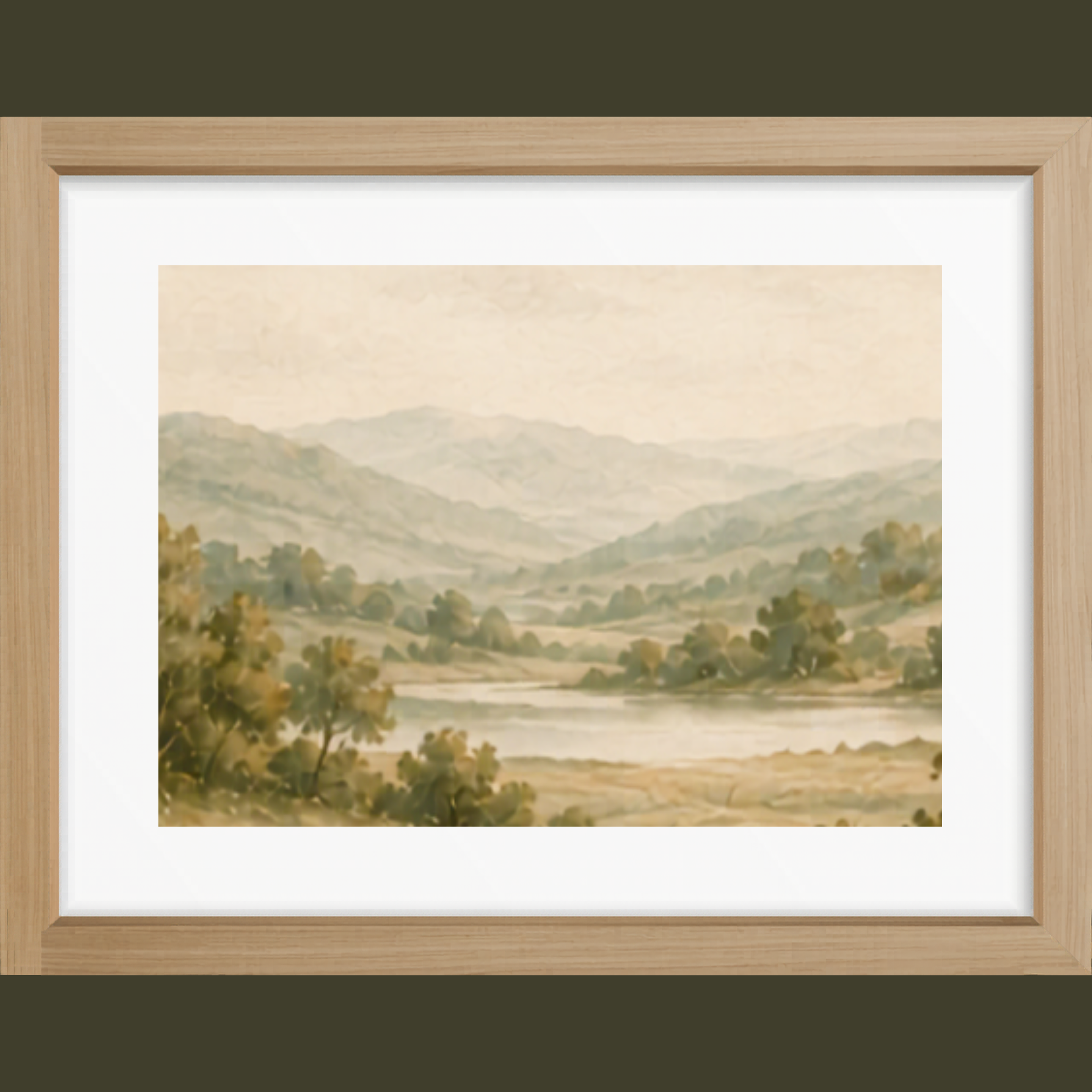 Misty Hills Matte Poster — Landscape