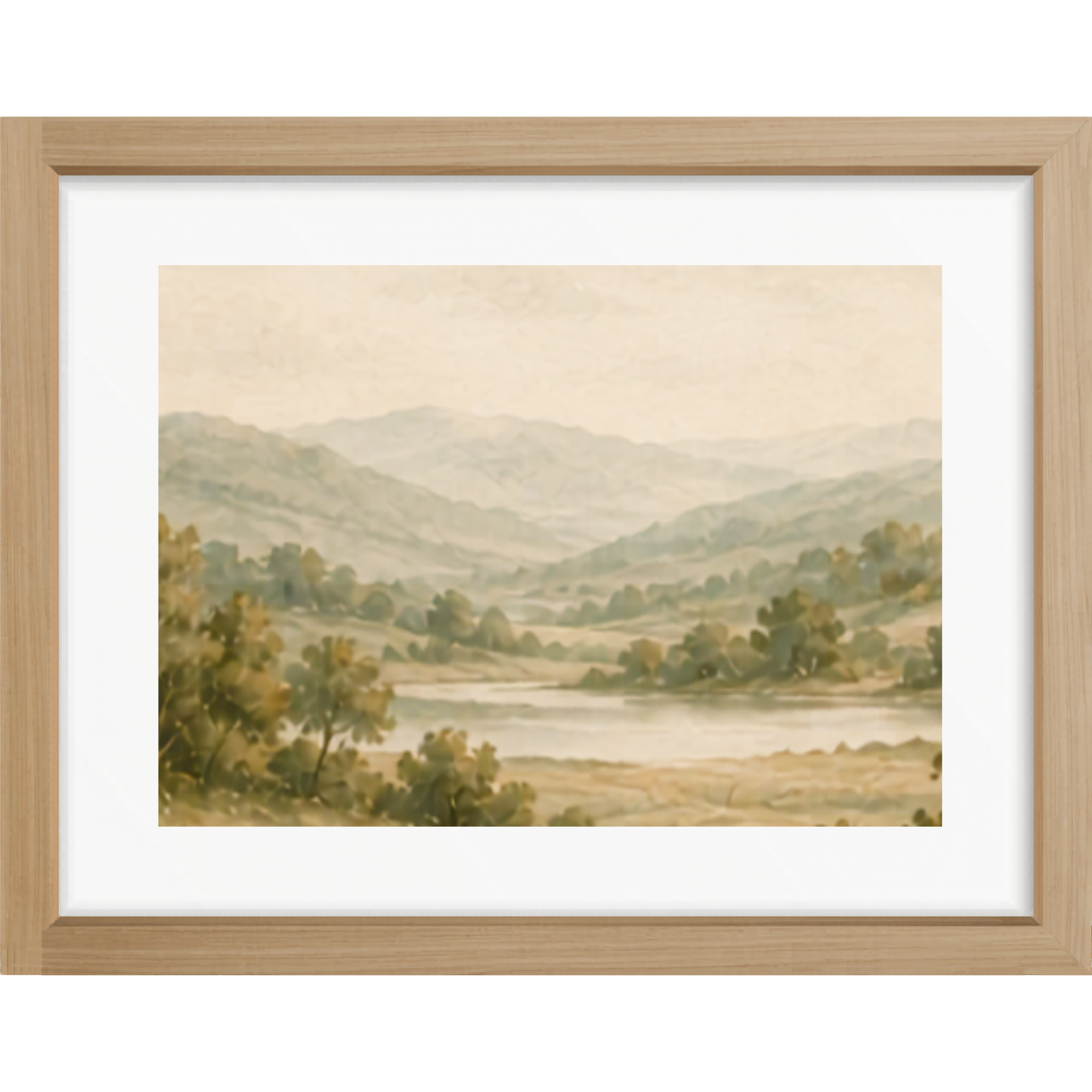 Misty Hills Matte Poster — Landscape