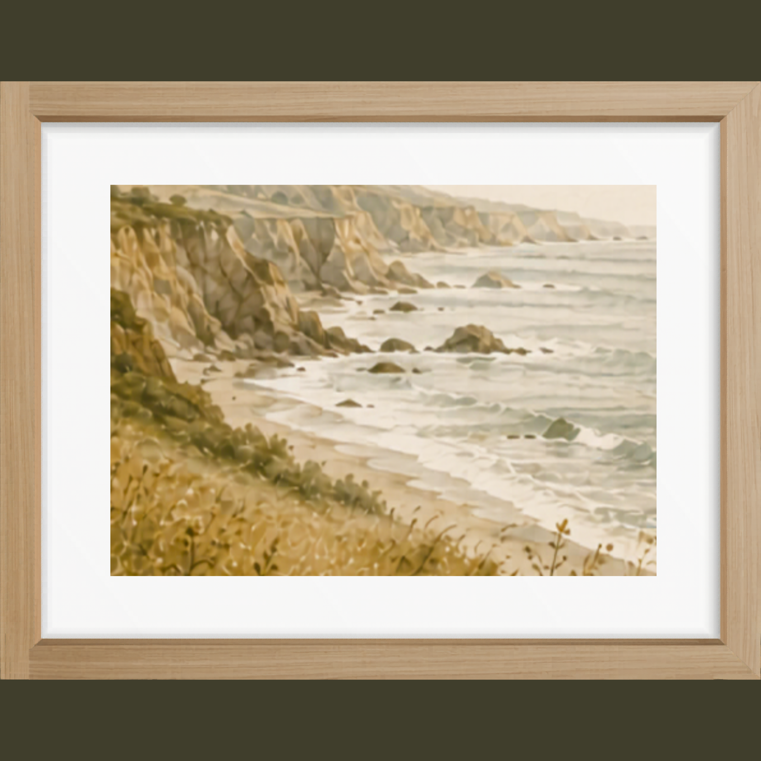 Quiet Coast Matte Poster — Landscape