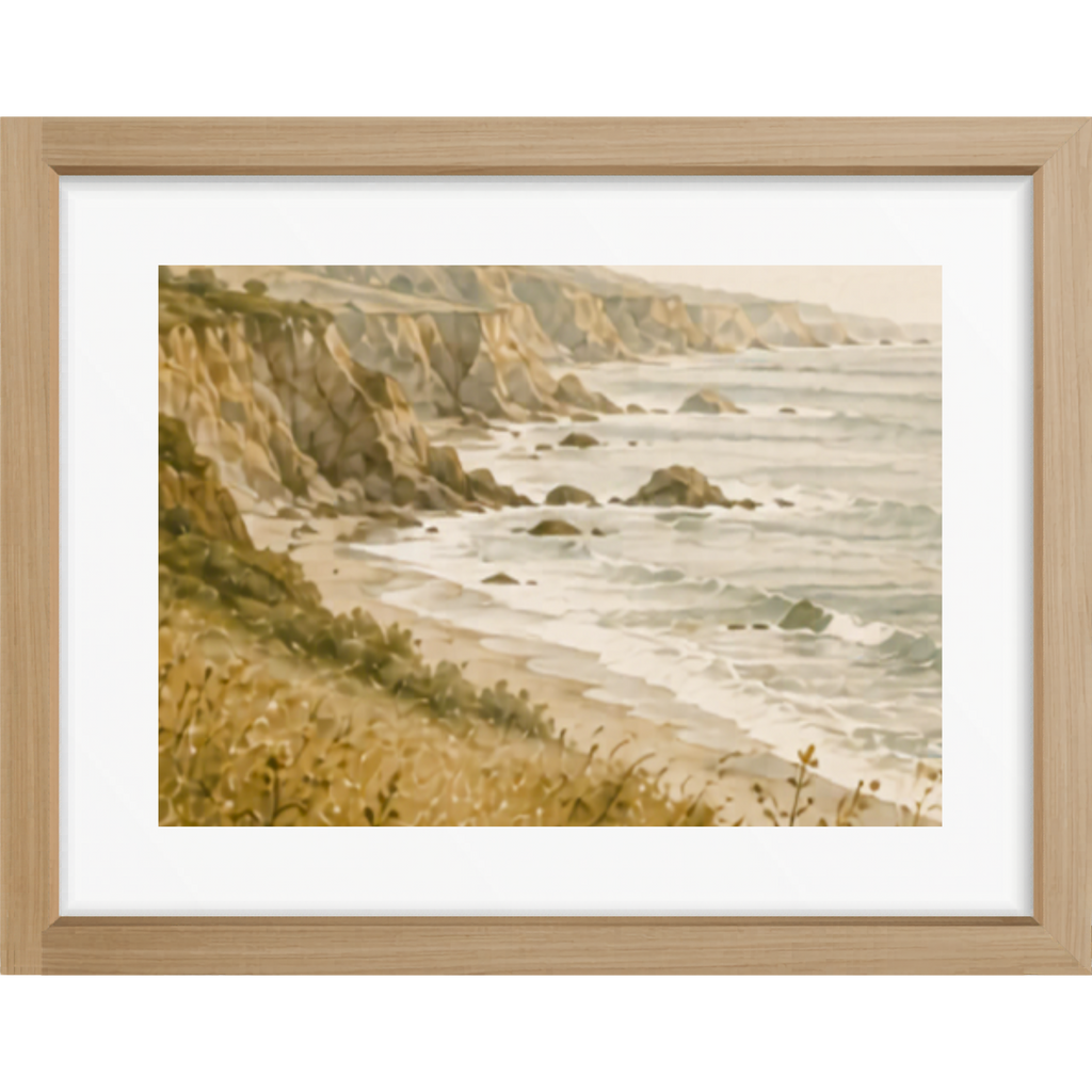 Quiet Coast Matte Poster — Landscape