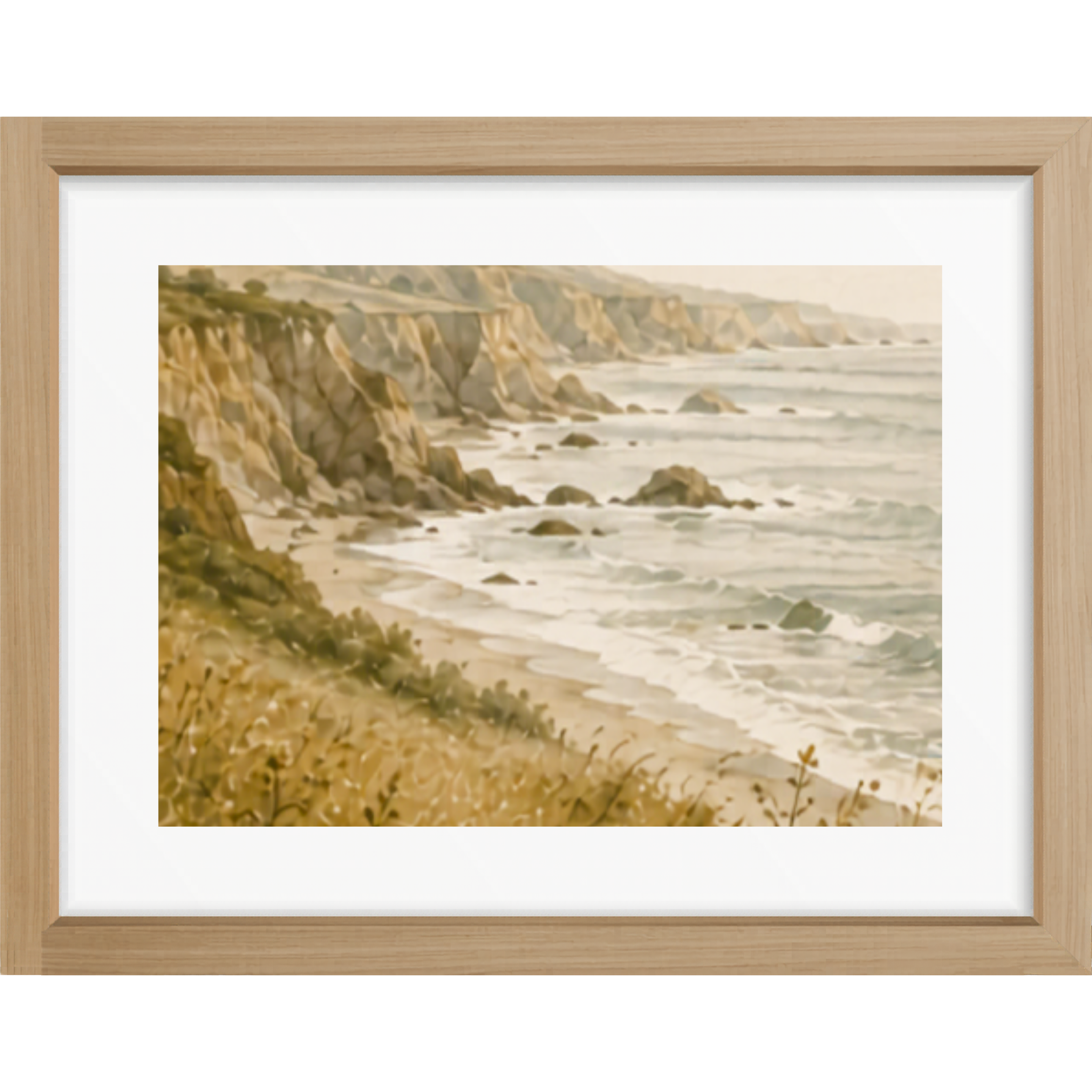Quiet Coast Matte Poster — Landscape