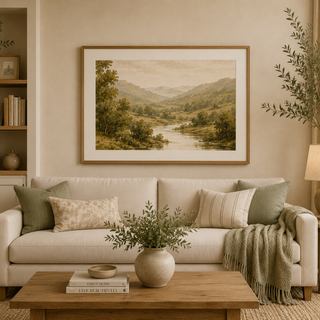 Riverbend Landscape Matte Poster — Landscape